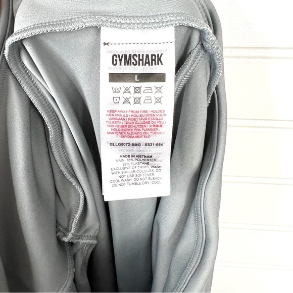 Ex GymShark Ladies GS Power Lifting Training Leggings Grey Size Large - Picture 7 of 8